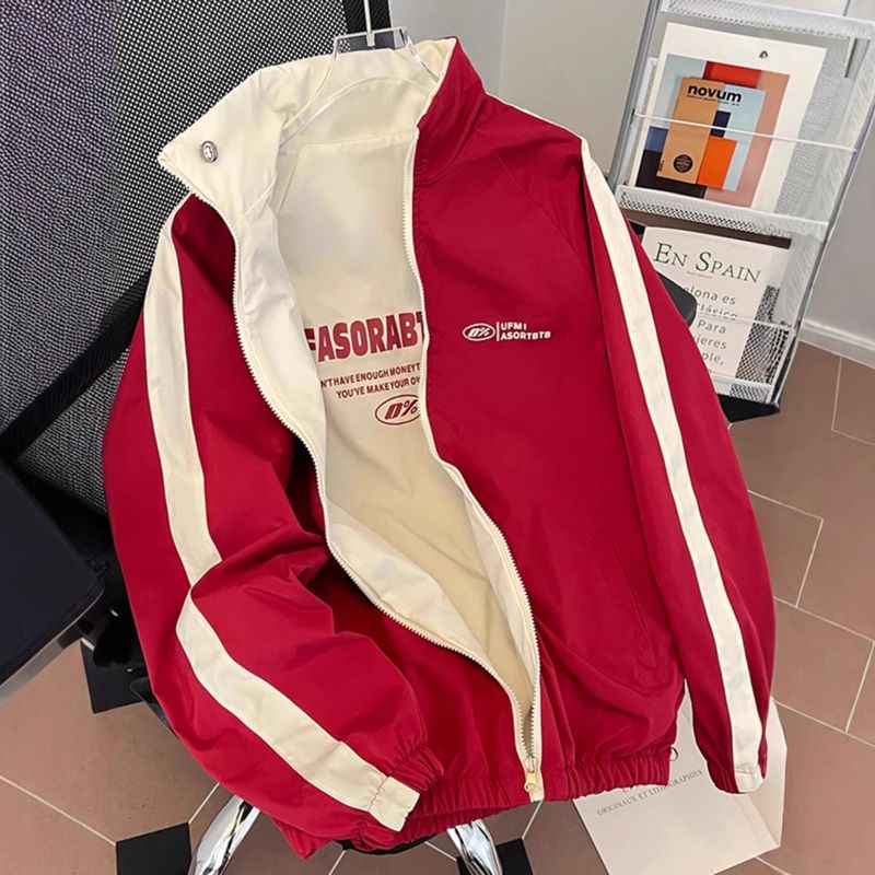 Double sided outerwear men's new style cool and trendy brand high-end casual jacket_voghion.com