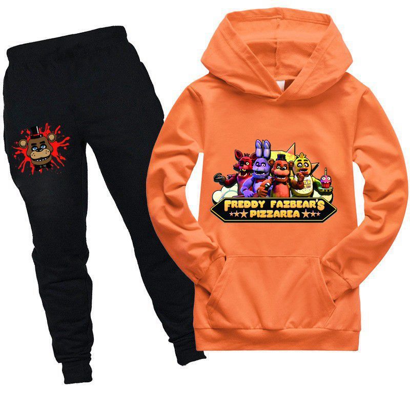 Hoodie Jungen Mädchen Tasche Sweatshirt + Freizeithose Kinderbekleidung Set 052_voghion.com