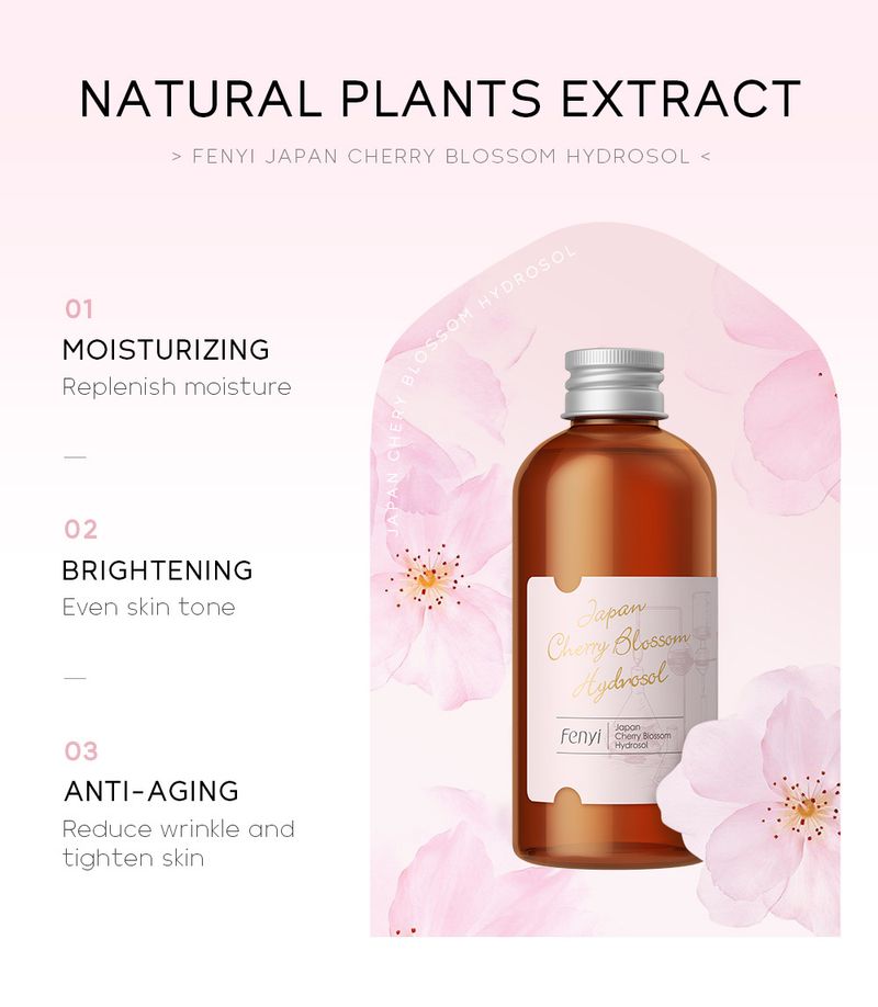Fen Yi Japanese Cherry Blossom Pure Dew 100ml Hydrating Moisturizing Toner Facial Care Skin Care Products_voghion.com