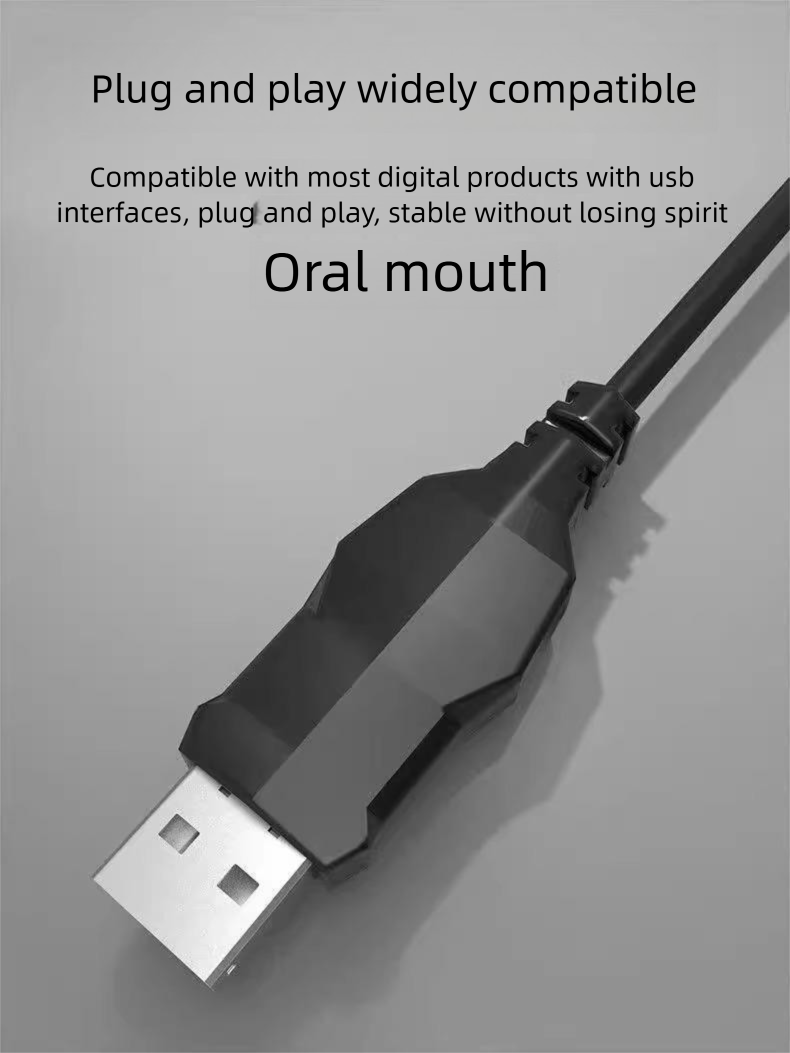 Mouse com fio para computador, tablet, telefone, teclado, universal, mecânico, para jogos, escritório, competitivo, conjunto luminoso_voghion.com