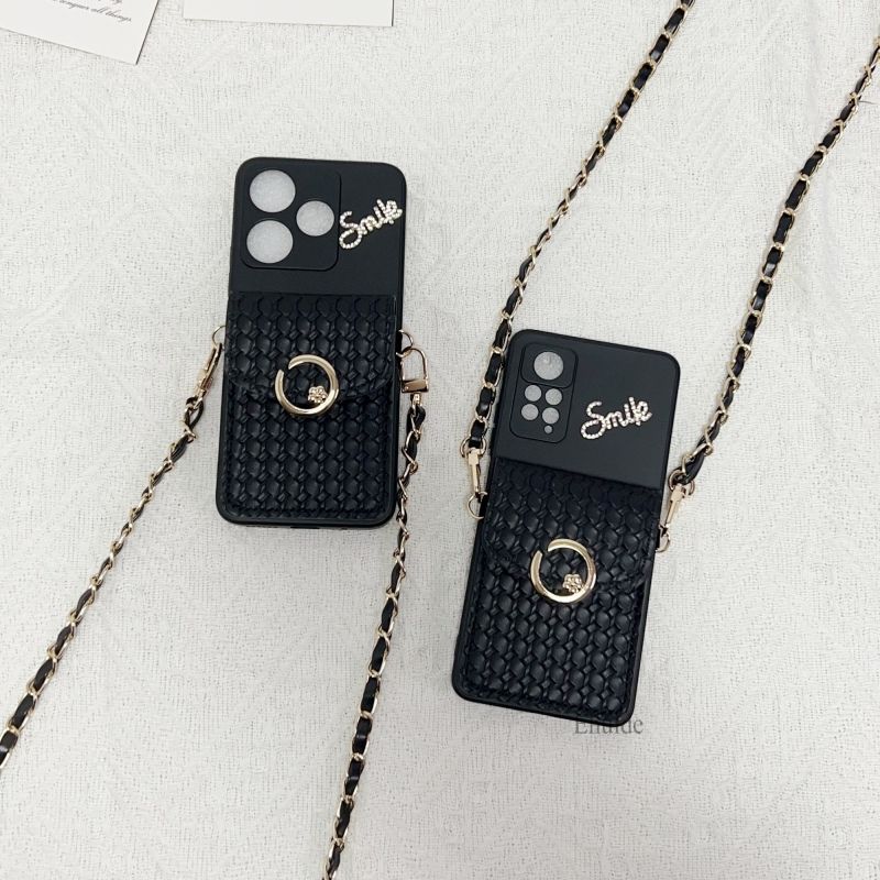 Portemonnee Diamond Case voor Samsung Galaxy A56 A06 A55 A35 A15 A54 S24 FE S25 Ultra A36 A16 Crossbody Strap Lanyard Leren Hoes_voghion.com