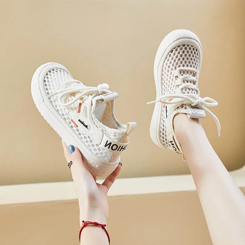 Mesh Sports Shoes For Women, Spring/summer/autumn 2025 New Breathable Mesh Casual Shoes, Lightweight And Soft Soles_voghion.com