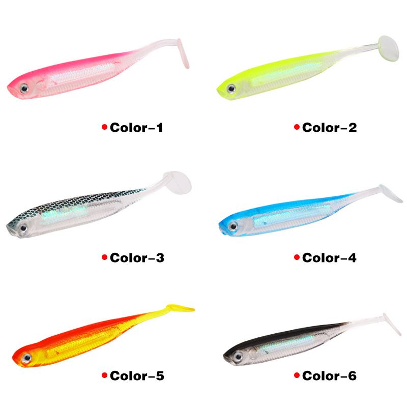 Hot Style peibutisööt, värviline pehme sööt, 2,2 g/7 cm magevee merepüügi simulatsiooniga kalasööt, 10 tükki koti kohta_voghion.com