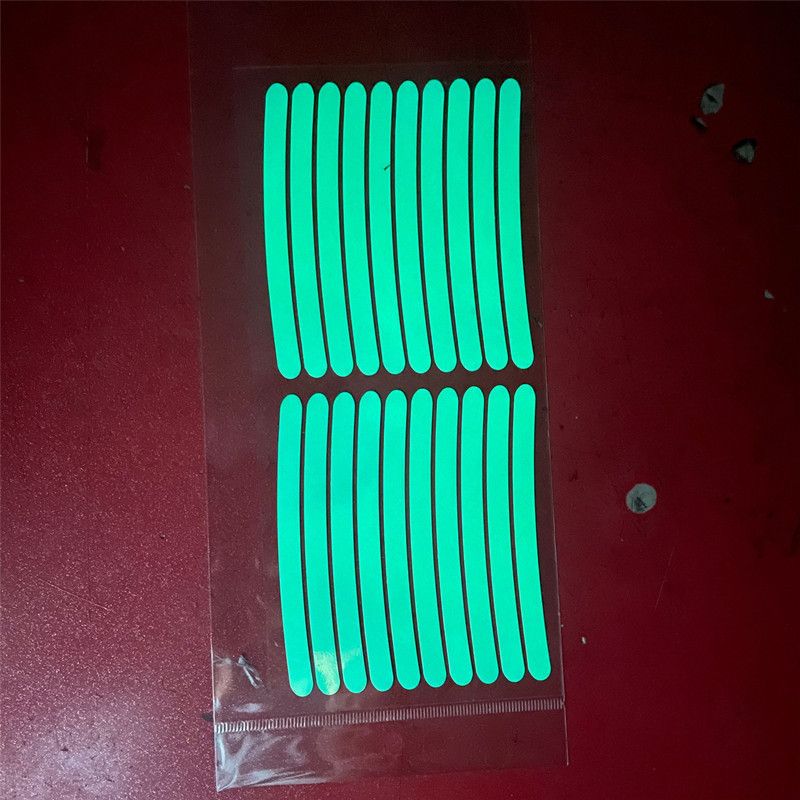 Adesivi fluorescenti per cerchi auto, mozzi ruota con avvertenze riflettenti, veicoli elettrici, motociclette, biciclette e_voghion.com