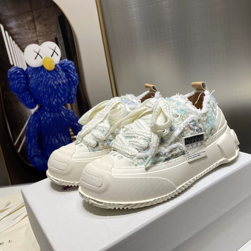 Scarpe vulcanizzate con aumento di altezza, stile Wu Jianhao, in tela di cotone con motivo zucchero filato, per donna, modello Hidden 2.0, con sorriso aperto, per coppie di mendicanti_voghion.com