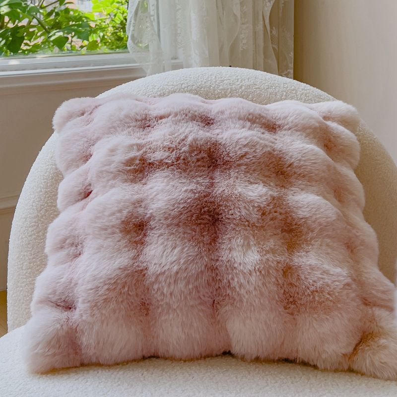 rabbit plush blanket light luxury advanced leisure blanket autumn and winter thickened sofa blanket milk velvet blanket_voghion.com