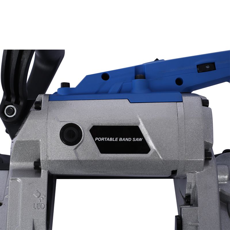 High-Performance Portable Band Saw with Removable Stainless Steel Base, 45°-90° Cutting, 10A 1100W Motor, 5-inch Depth Cut,_voghion.com