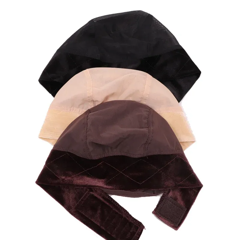 Breathable Wig Grip Cap Velvet Wig Caps Hair Protective_voghion.com