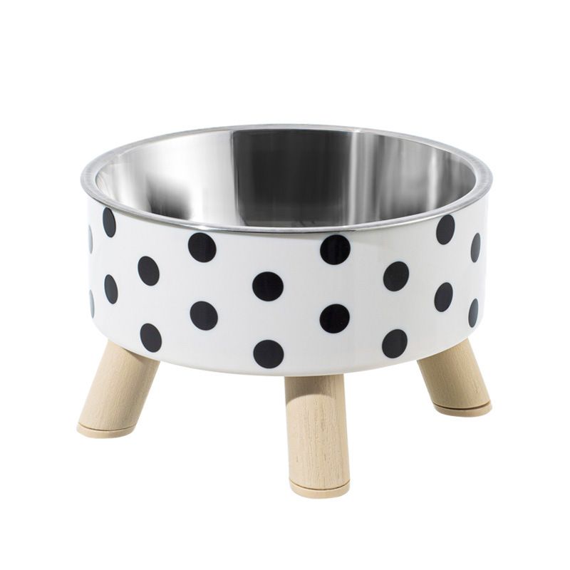 Pet Bowl Overturning And Slip Four Corner Super Large Capacity Dog Rice Anti Cervical Spine Cat Pet Single Bowl,_voghion.com