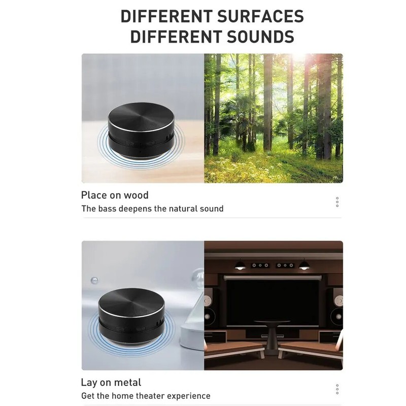 Hot Bone Conduction Bluetooth Speaker Vibration Stereo Audio Digital TWS Wireless Smallest Speakers Dropshi_voghion.com