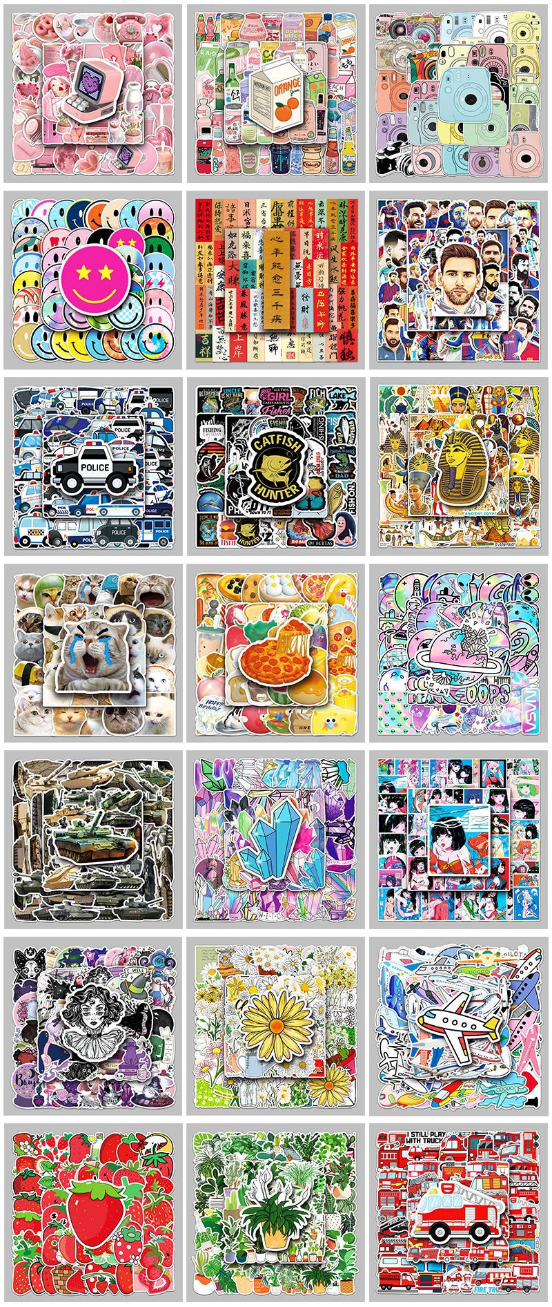 50 Ananas-Obst-Gepäckaufkleber, kreative wasserdichte Graffiti-Aufkleber, Roller, Computer, Tablet, Cartoon-Dekoration_voghion.com