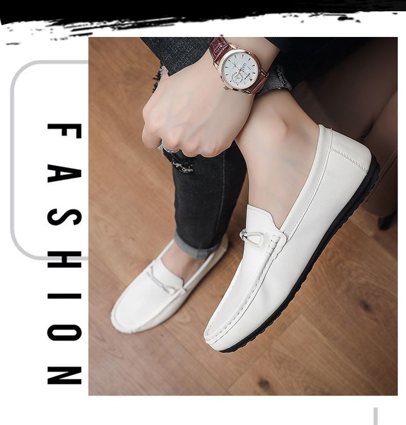SHLIANG Herren Slipper mit flacher Sohle, lässige Loafer, weiche Sohle, bequem, strapazierfähig, Obermaterial aus Polyurethan, modische Flats, X0029_voghion.com