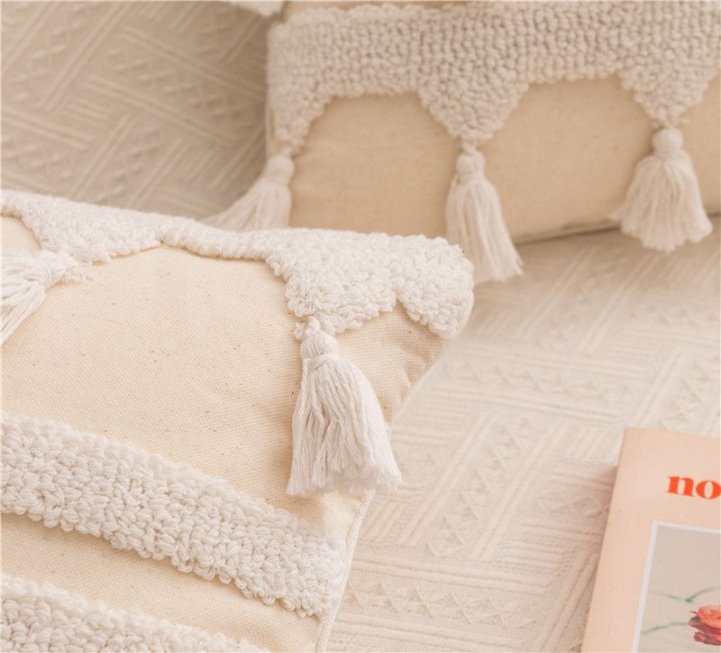 Copricuscino per divano con ricamo geometrico in velluto tridimensionale in stile nordico, decorazione per la casa, federa con ricamo trapuntato_voghion.com