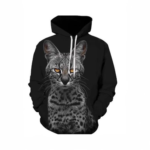 Felpe con cappuccio primavera e autunno 2025, abbigliamento maschile con stampa animalier_voghion.com