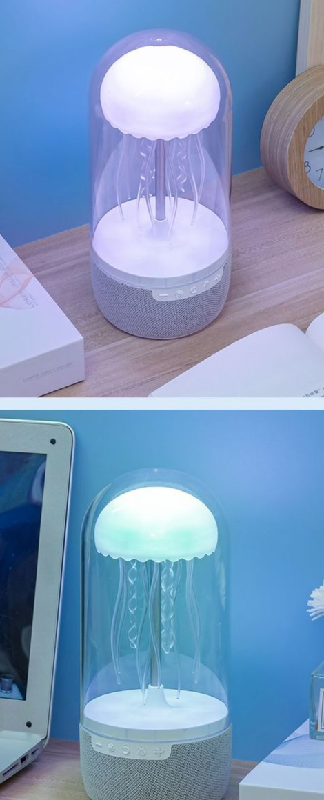 Altavoz portátil inalámbrico Tanura K19 con Bluetooth, luz colorida y genial, con forma de medusa, regalo creativo_voghion.com