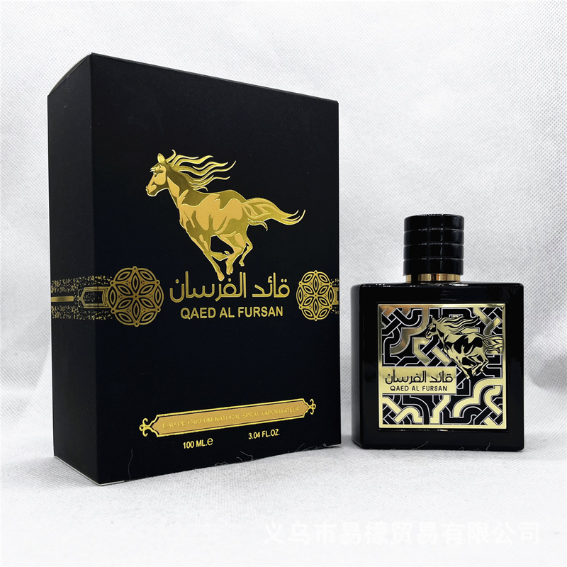 Ny parfym QAED AL FURSAN Black Mustang Mellanöstern Arab Utrikeshandel Dubai Export Parfym_voghion.com