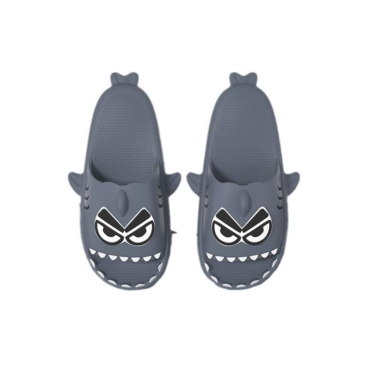 Pantoufles de requin avec une sensation de marcher sur les excréments, maison d'été pour femmes, ménage, antidérapant et anti-odeur, couples,_voghion.com
