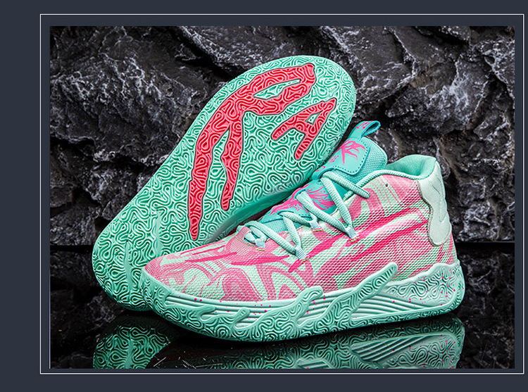 Zapatillas deportivas de baloncesto para estudiantes varones, prácticas zapatillas deportivas para niños con suelo de cemento que absorben los golpes, resistentes al desgaste y antideslizantes_voghion.com