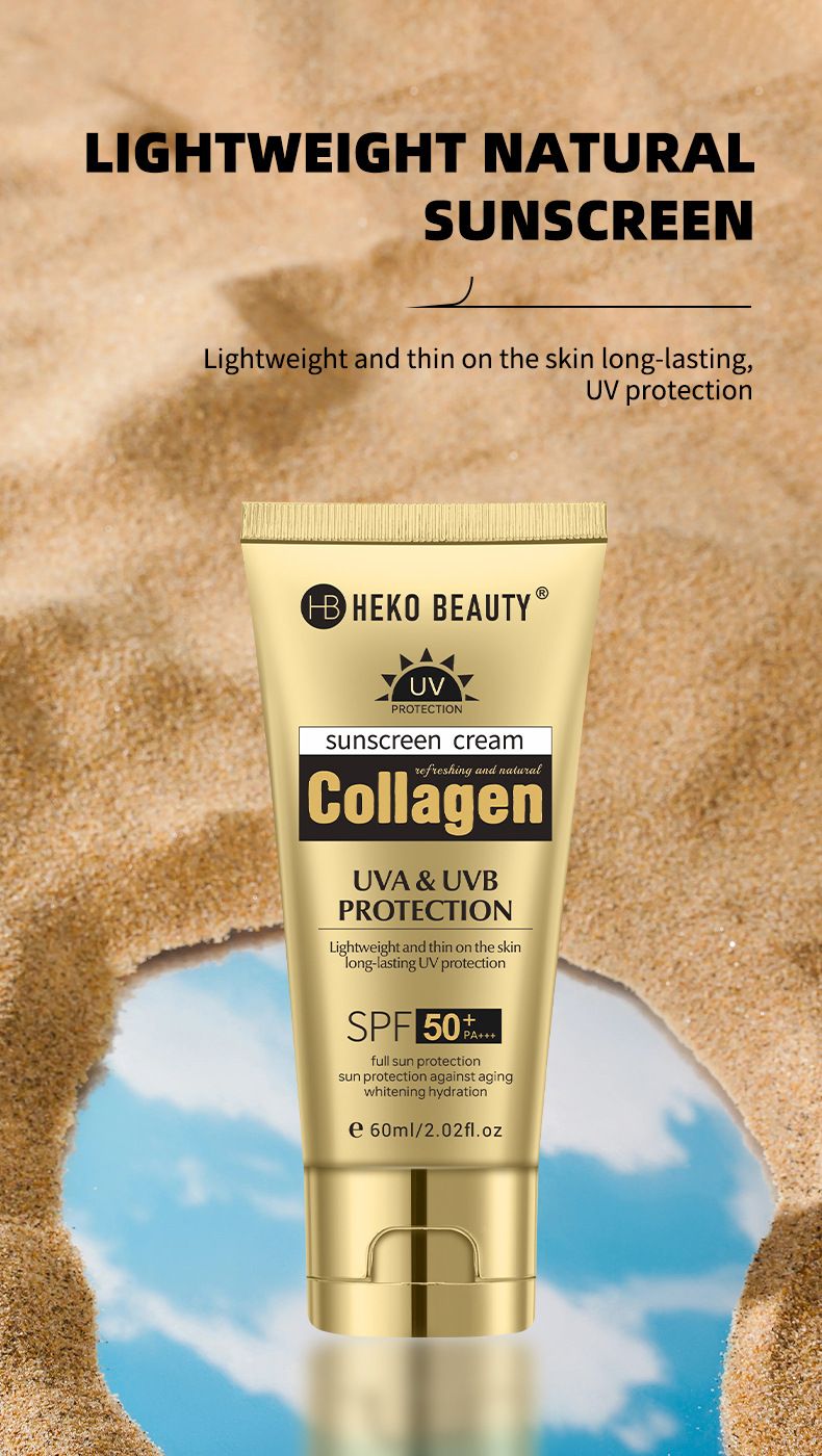 HEKO BEAUTY Lightweight Natural Sunscreen 50+++UV Blocking Body Sunscreen_voghion.com