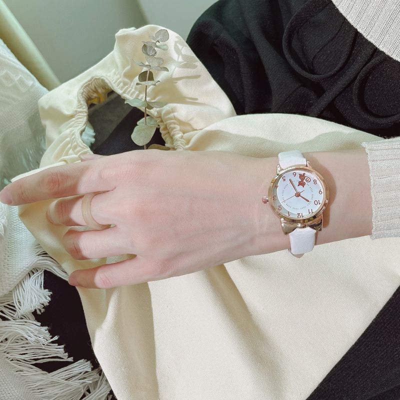 Orologio per bambini con orecchie di gatto, stile cartone animato, in oro, alla moda, per ragazze, elettronico, per studenti, regalo quotidiano per compleanno, anniversario, San Valentino_voghion.com
