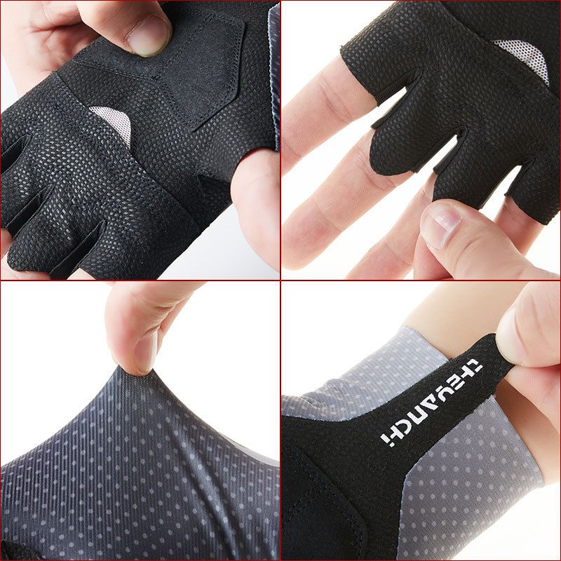 Gants de cyclisme pour hommes et femmes au printemps et en été, cyclisme en plein air, pêche, antidérapants, fitness à demi-doigts, exercice et gants de cyclisme_voghion.com