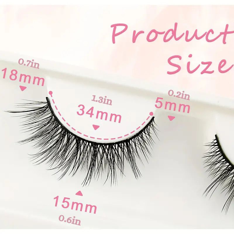 5-Pairs Hard Band False Eyelashes - Winged & Voluminous (Lengthened Outer Corners, Dramatic Cat Eye Effect)_voghion.com