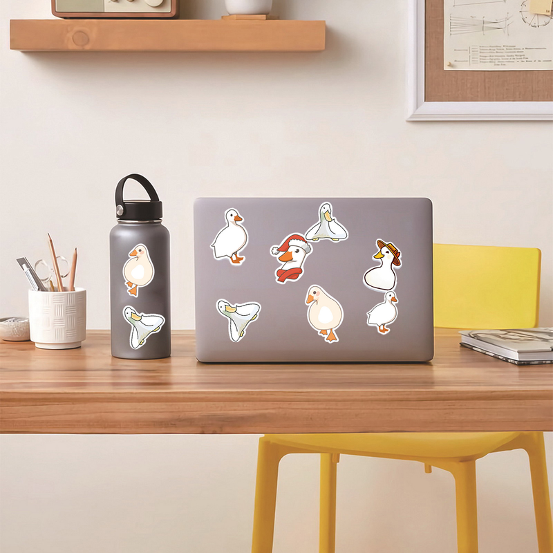 ToysMall 1 Set Çıkartmalar Karikatür Sevimli Renkli Ördek Çıkartmaları Su Geçirmez Araba Çıkartmaları Çocuklar İçin Dizüstü Bilgisayarlar Kaykaylar Bavullar_voghion.com