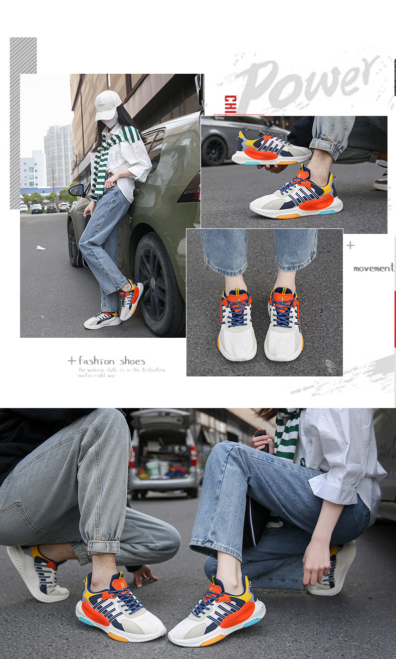 Scarpe casual traspiranti per coppie primaverili 2023, scarpe sportive rialzate per uomini e donne F_voghion.com