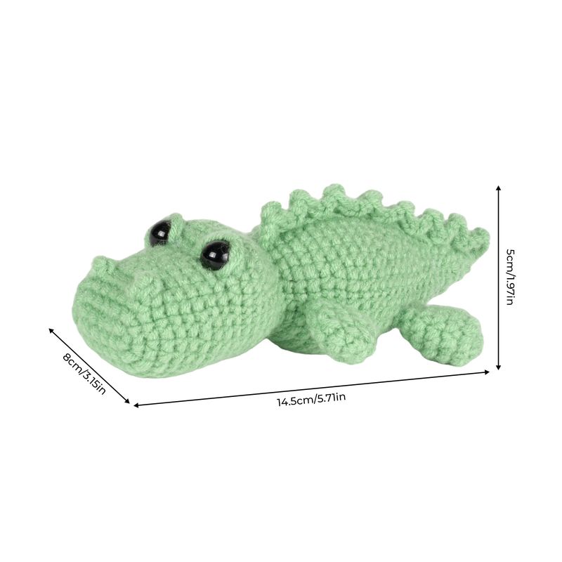 Crochet Kit Crochet Kit Material Package Doll Small Crocodile Handmade Diy Weaving_voghion.com