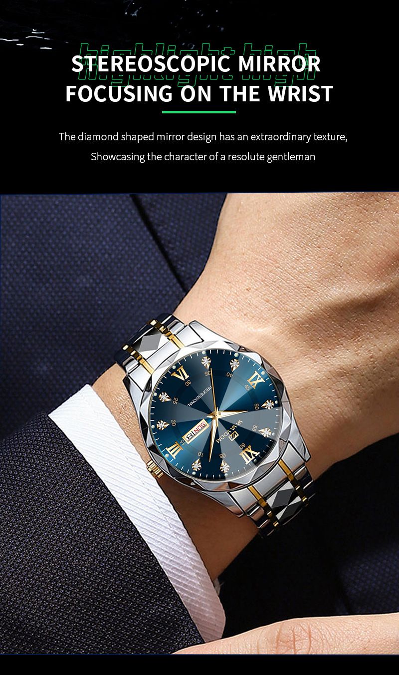 Va Va Voom Merk Herenhorloge Waterdicht Mode Diamantontwerp Met Kalender Zakelijke Trend Herenhorloge_voghion.com