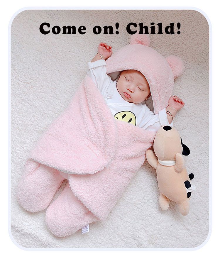 Sacos de dormir suaves para bebés, manta de franela para recién nacidos, saco de dormir grueso para bebés, capullo cálido para bebés de 0 a 9 meses_voghion.com