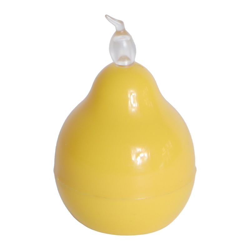 Bougie LED sans flamme – Forme réaliste de poire et de pomme, à piles, décoration de fête d'Halloween et de Noël, centre de table pour la maison_voghion.com