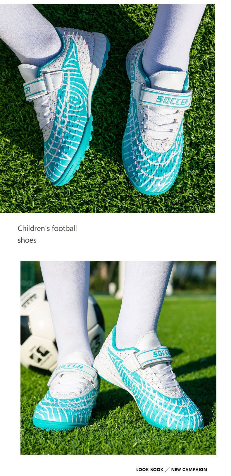 Kinderfußballschuhe für Herren und Damen CUHK Kinder AG gebrochener Nagel TF Studententraining professionelle atmungsaktive rutschfeste Fußballschuhe_voghion.com