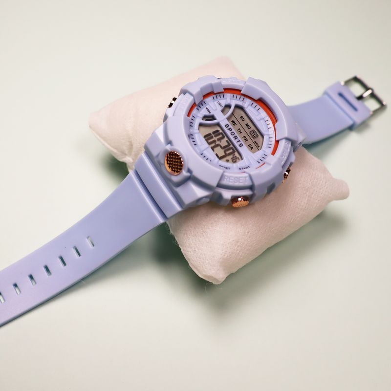Kinder Jugend Paar Mode Sport Multi-Funktion Internet Promi Matcha Grün Elektronische Uhr_voghion.com