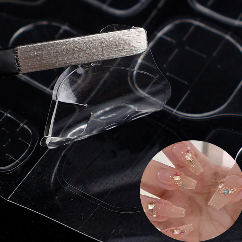 Double-Side Nail Waterproof Jelly Glue False Nails Adhesive Tabs Sticker for Press on Fake Nail Tips Jelly s_voghion.com