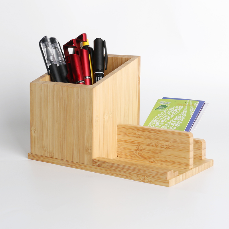 15w three-in-one bamboo and wood pen holder stand wireless charger mobile detachable mobile phone wireless charging logo_voghion.com
