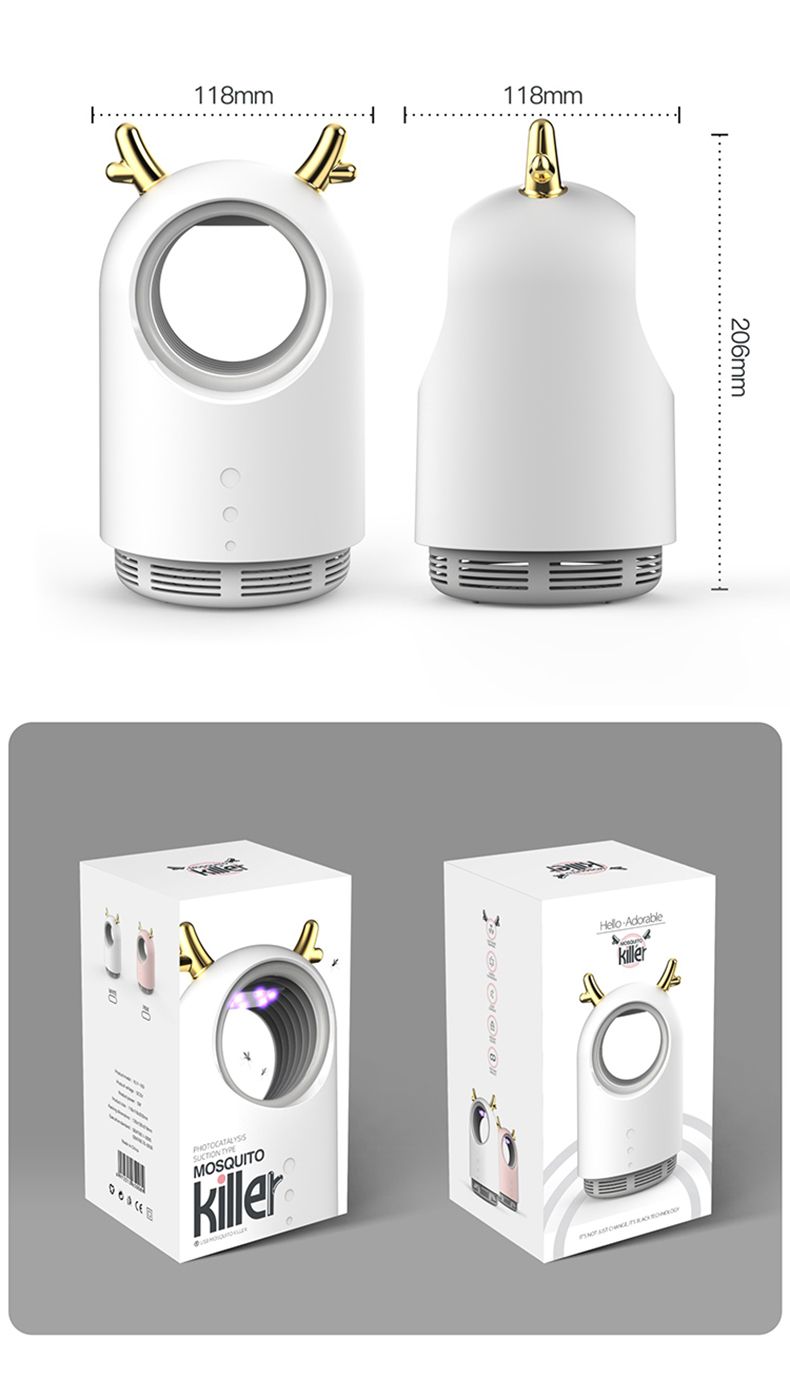 Electric Mosquito Fly Trap Harmless Mosquito Fly Exterminator Professional Inhalation Zapper Indoor Trap Multifunctional_voghion.com