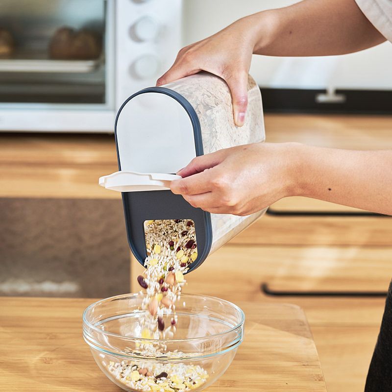 Muoviset säilytysastiat pasta-riisiannostelijat viljan järjestäjälaatikot kaappi jääkaappi säilytyspurkit kotikeittiötarvikkeet_voghion.com