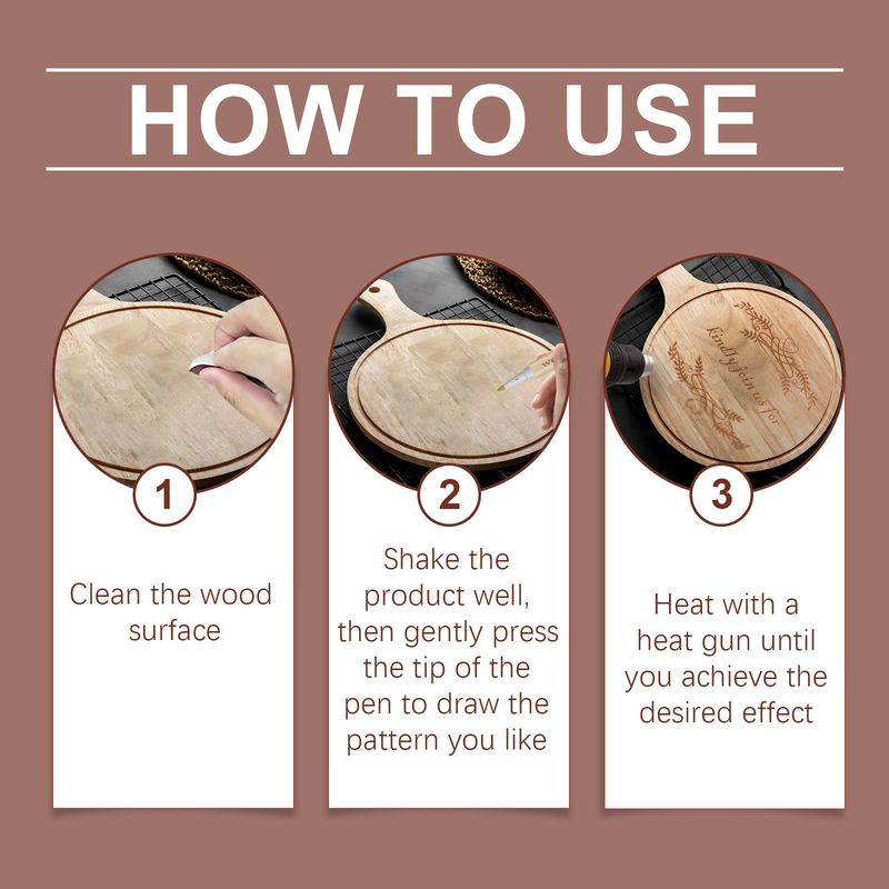 Jaysuing Wood Pyrography Pen, Woodworking Wood Label Art Effects Art Pyrography Scorch Marker_voghion.com