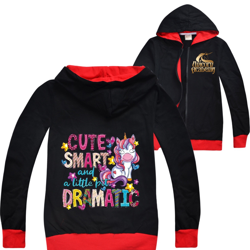 Academy Unicorn Cappotto primaverile e autunnale Cardigan per bambini con cerniera Set 3011_voghion.com