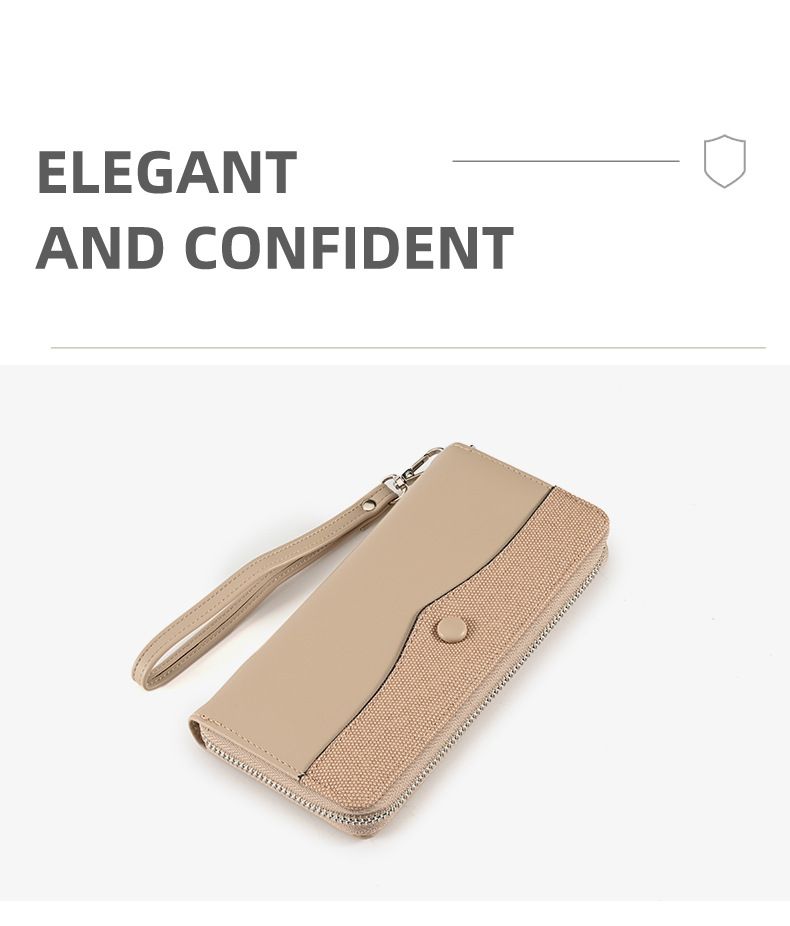 2024 New Long Zipper Women's Handbag Large Capacity Wallet Versatile Phone Bag_voghion.com