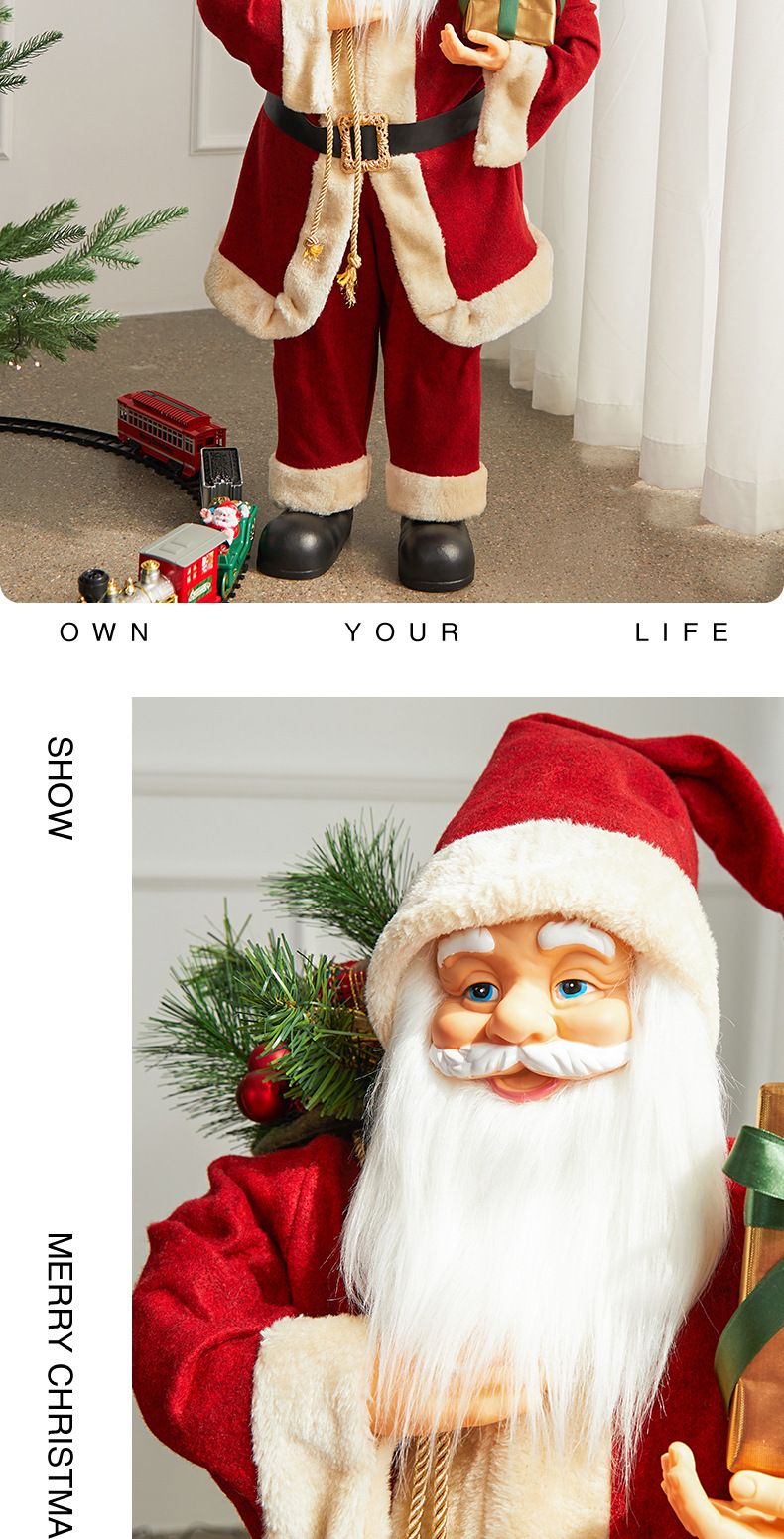 Christmas Santa Claus Doll Ornaments For Scene Decoration And Hotel Window Display And Table Decoration_voghion.com
