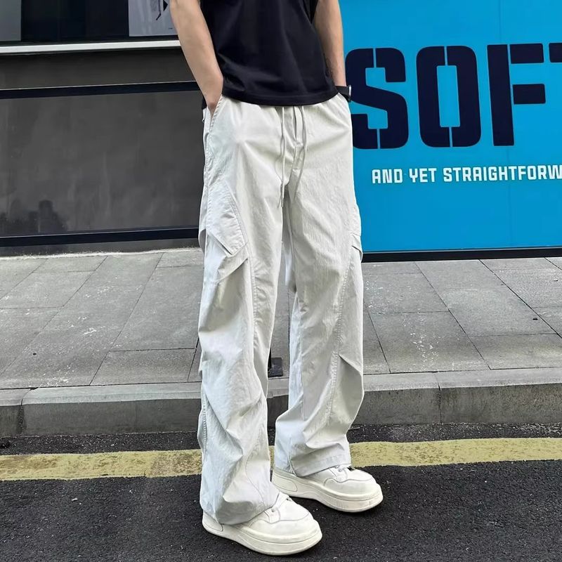 Leichte, schnelltrocknende Fallschirmjägerhose für Herren – Beige/Grau/Khaki, Sonnenschutz im Sommer, lockere Passform, Freizeithose (M-XXXL)_voghion.com