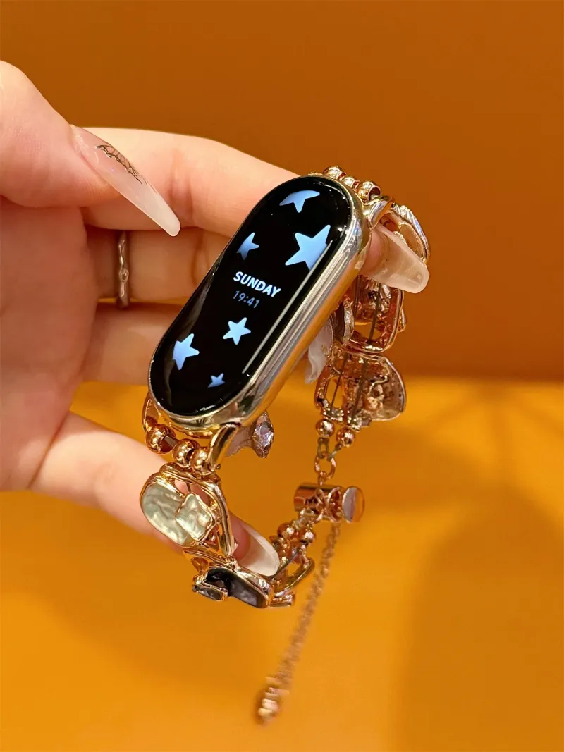 Pašček za uro za Xiaomi Band 8 7 8Pro 7Pro 6 5 4 3 Barvni Diamanti Temperament Zapestnica Pašček za uro_voghion.com