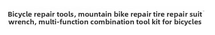 Tools Mountain Bike Tire Repair Set Wrench Bicycle Special Multi-Function Combination Tool Kit_voghion.com