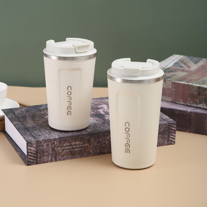 Cross-Border Double-Layer Vacuum 304 Stainless Steel Second Generation Coffee Insulated Car Office Portable Cup Thermal_voghion.com