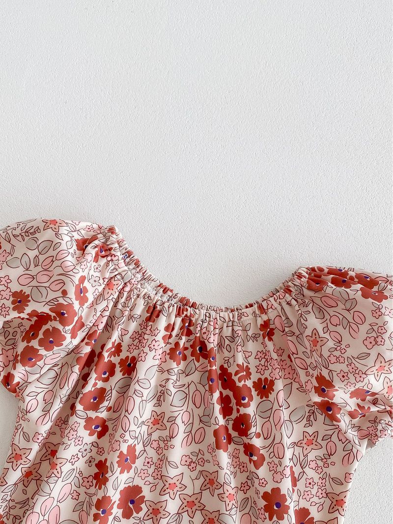 Maillot de bain d'été coréen pour filles, bulle à la mode pour bébé, mignon, manches courtes, une pièce enveloppée, bas, imperméable, chapeau de natation_voghion.com