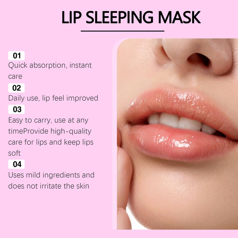 EELHOE Moisturizing Lip Mask, Cleansing Keratin Moisturizing Dry Lip Care Hydrating Moisturizing Lip Mask Lip Balm_voghion.com