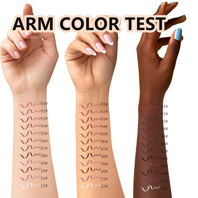 SHCOETY 12-Color Matte Waterproof Lip Liner Pencils - Nude Lip Contour Kit With Sharpener, Long-Lasting Smudge-Proof Lip Definer_voghion.com