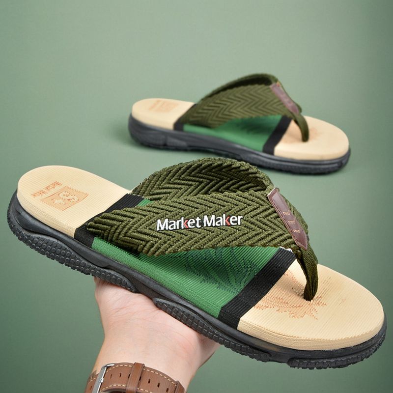 Herren-Flip-Flops, Herren-Hausschuhe mit High-End-Gefühl, Freizeitkleidung, weiche Unterseite, rutschfest, Fujian Beach, große Größe, Clip_voghion.com